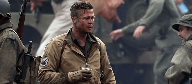 Brad Pitt dans Fury (2014)