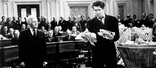Claude Rains et James Stewart Mr Smith au Sénat (1940)