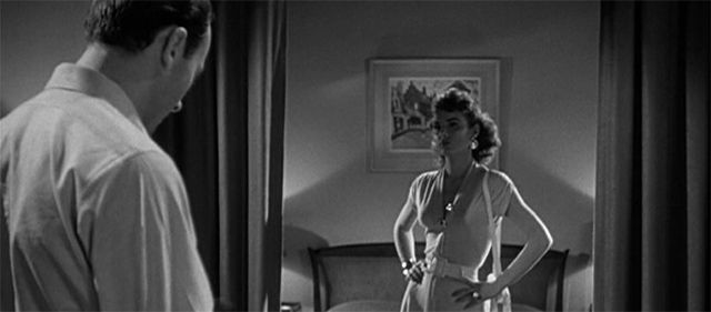 Richard Kiley et Jean Peters dans Le Port de la Drogue (1952)