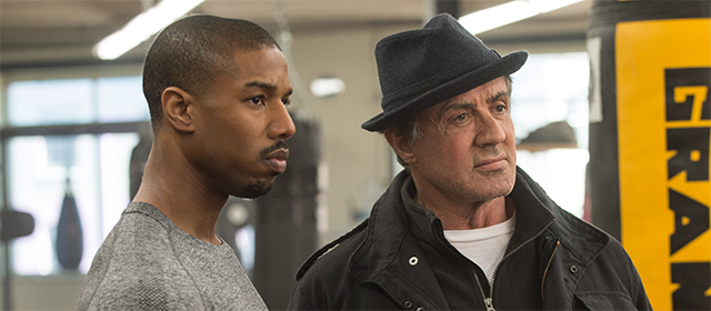 Michael B. Jordan et Sylvester Stallone dans Creed (2016)
