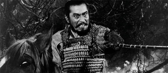 Toshirô Mifune dans Le Château de l'Araignée (1957)
