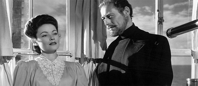Gene Tierney et Rex Harrison dans L'Aventure de Mme Muir (1947)