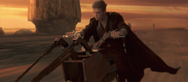 Hayden Christensen dans Star Wars Episode II : L'Attaque des Clones (2002)