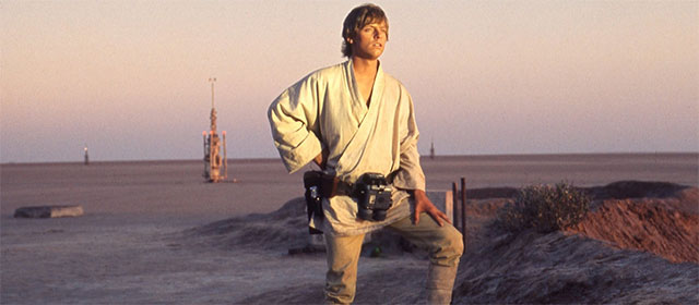 Mark Hamill dans Star Wars Episode IV : Un Nouvel Espoir (1977)