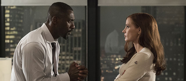 Idris Elba et Jessica Chastain dans Le Grand Jeu (2018)