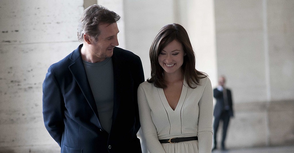 Liam Neeson et Olivia Wilde dans Puzzle