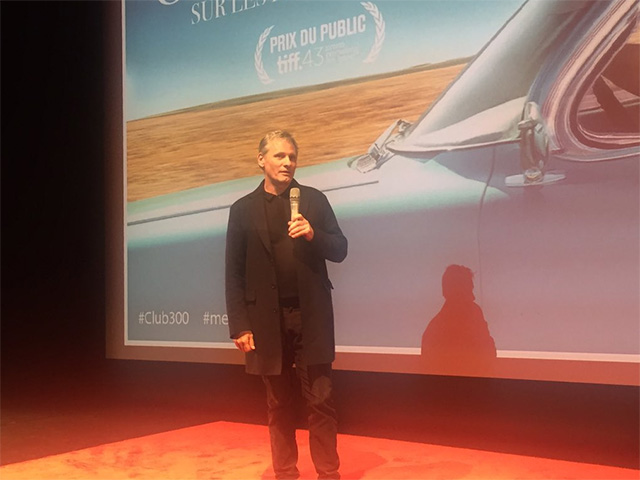 Viggo Mortensen présentant une avant-première de Green Book au Forum des Images