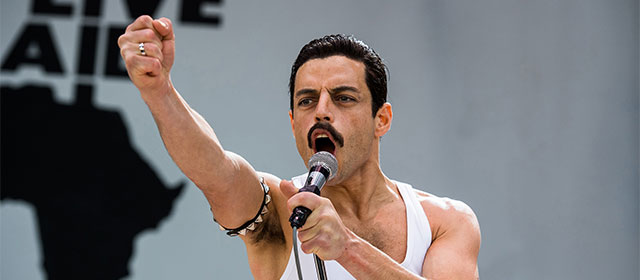 Rami Malek dans Bohemian Rhapsody (2018)