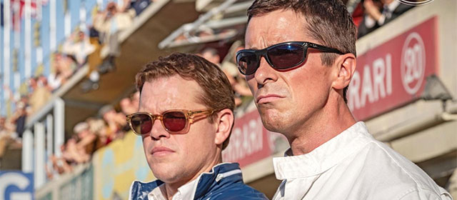 Matt Damon et Christian Bale dans Le Mans 66 (2019)