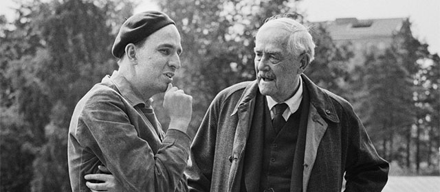 Ingmar Bergman et Victor Sjöström