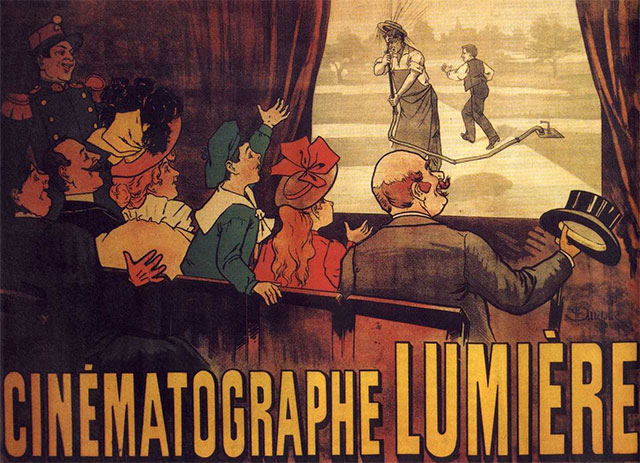 Affiche des premières projections du Cinématographe (1895)