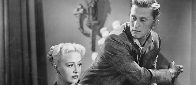 Marilyn Maxwell et Kirk Douglas dans Le Champion (1949)