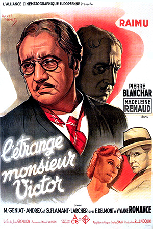 Affiche de L'Etrange Monsieur Victor (1938)