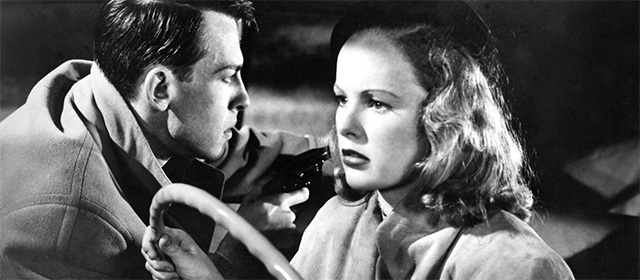 John Dall et Peggy Cummins dans Le Démon des armes (1950)