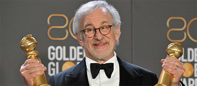Steven Spielberg aux Golden Globes 2023 © AFP/Frederic J. Brown